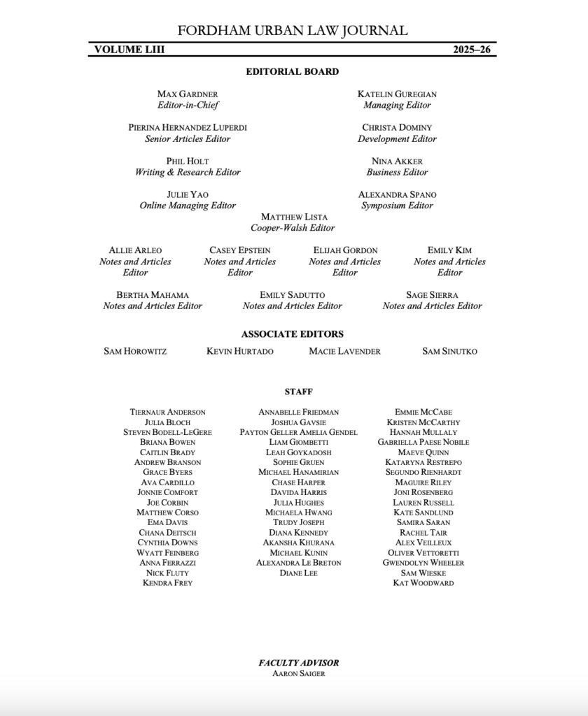 ULJ Masthead Vol.53
